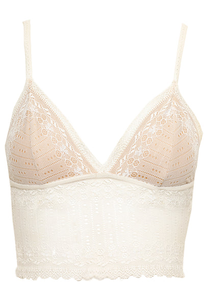 WHITE NEOTERIC LONGLINE BRA